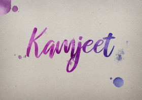 Kamjeet Watercolor Name DP