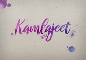 Kamlajeet Watercolor Name DP