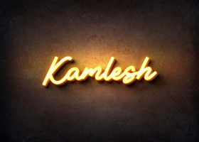 Glow Name Profile Picture for Kamlesh