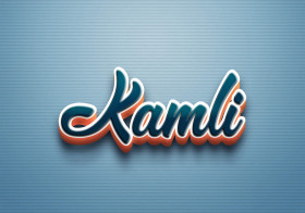 Cursive Name DP: Kamli
