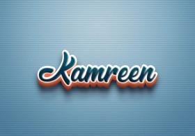 Cursive Name DP: Kamreen