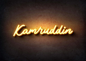 Glow Name Profile Picture for Kamruddin