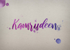 Kamrudeen Watercolor Name DP