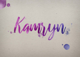 Kamryn Watercolor Name DP