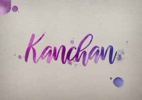Kanchan Watercolor Name DP