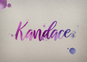 Kandace Watercolor Name DP