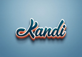Cursive Name DP: Kandi