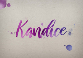 Kandice Watercolor Name DP