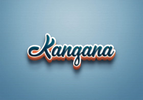 Cursive Name DP: Kangana