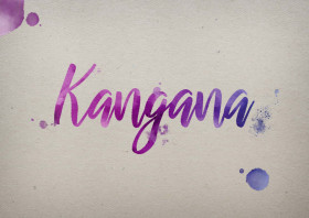 Kangana Watercolor Name DP