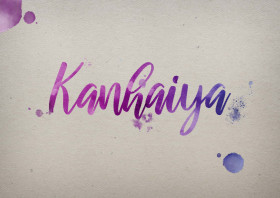 Kanhaiya Watercolor Name DP