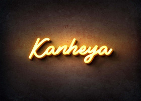 Glow Name Profile Picture for Kanheya
