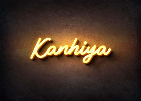 Glow Name Profile Picture for Kanhiya