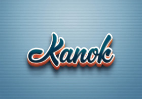 Cursive Name DP: Kanok