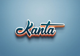 Cursive Name DP: Kanta