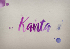Kanta Watercolor Name DP