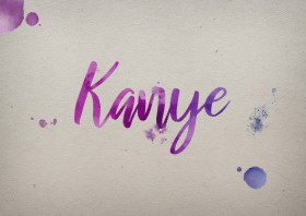 Kanye Watercolor Name DP