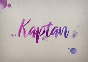 Kaptan Watercolor Name DP