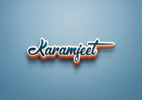 Cursive Name DP: Karamjeet