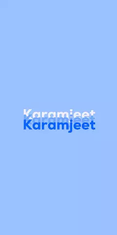 Name DP: Karamjeet