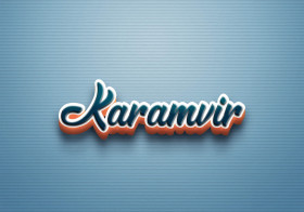 Cursive Name DP: Karamvir