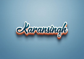 Cursive Name DP: Karansingh