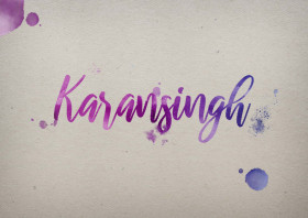 Karansingh Watercolor Name DP