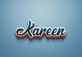Cursive Name DP: Kareen
