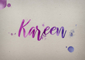 Kareen Watercolor Name DP