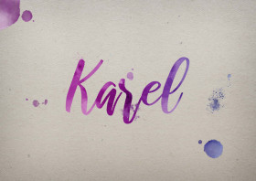 Karel Watercolor Name DP