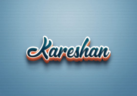 Cursive Name DP: Kareshan