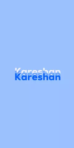 Name DP: Kareshan