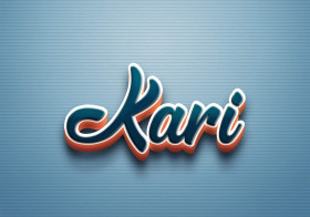 Cursive Name DP: Kari