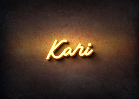 Glow Name Profile Picture for Kari