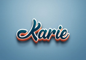 Cursive Name DP: Karie