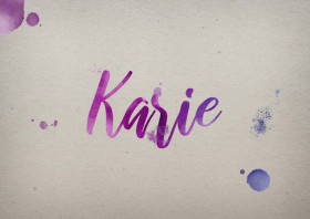 Karie Watercolor Name DP