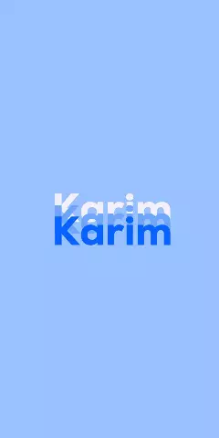 Name DP: Karim