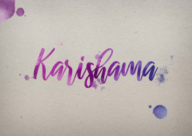 Karishama Watercolor Name DP