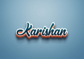 Cursive Name DP: Karishan