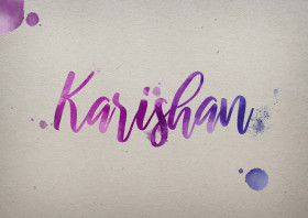 Karishan Watercolor Name DP