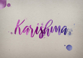 Karishma Watercolor Name DP