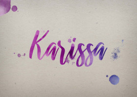 Karissa Watercolor Name DP