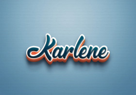 Cursive Name DP: Karlene