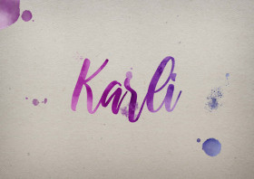 Karli Watercolor Name DP
