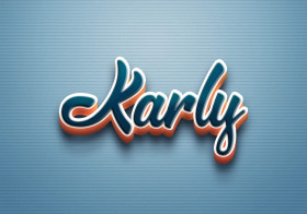 Cursive Name DP: Karly