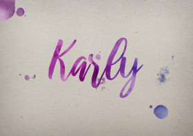 Karly Watercolor Name DP