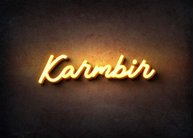 Glow Name Profile Picture for Karmbir