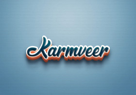 Cursive Name DP: Karmveer