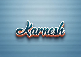 Cursive Name DP: Karnesh
