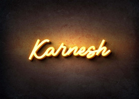 Glow Name Profile Picture for Karnesh